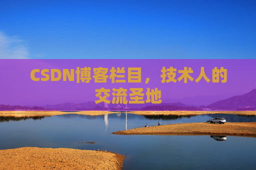 CSDN博客栏目，技术人的交流圣地